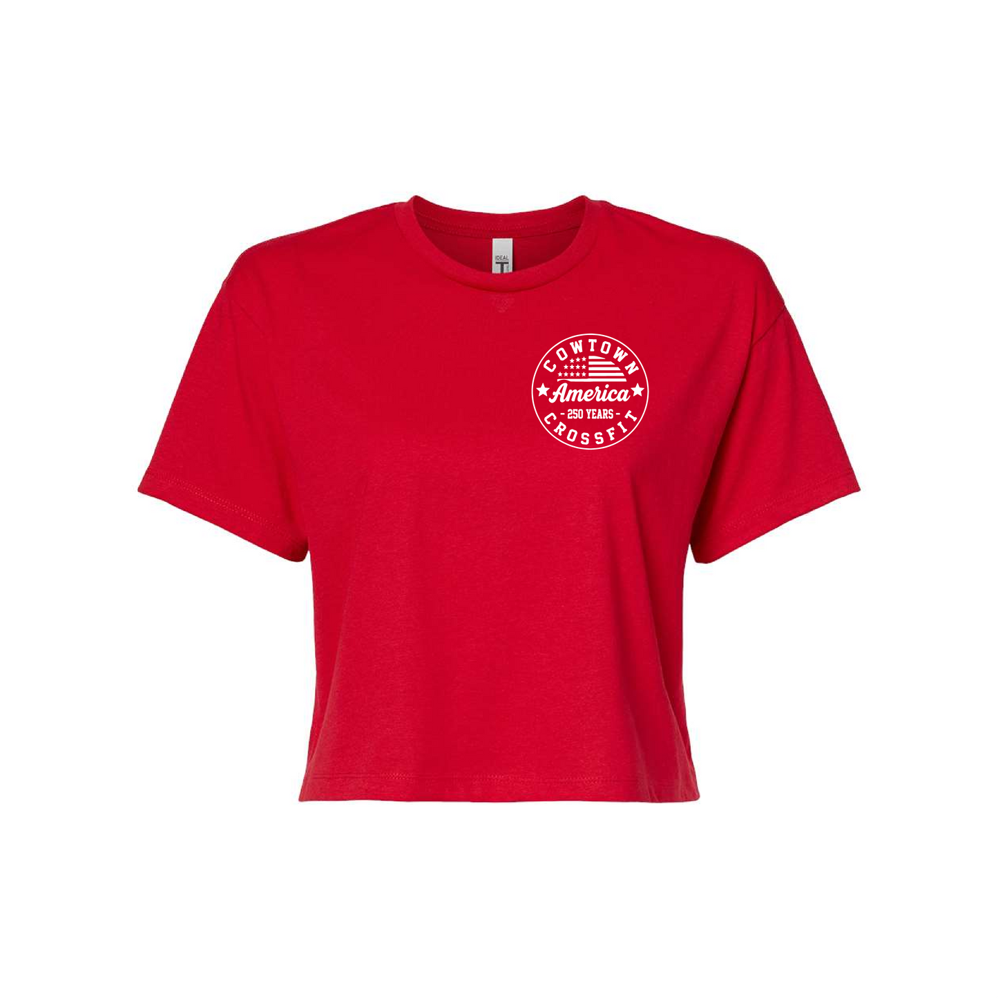 CTCF America 250 Next Level Crop Tees
