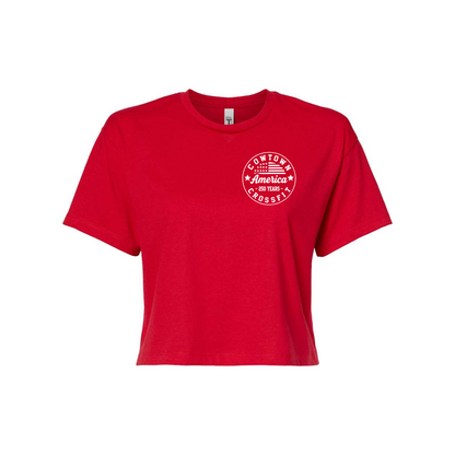 CTCF America 250 Next Level Crop Tees
